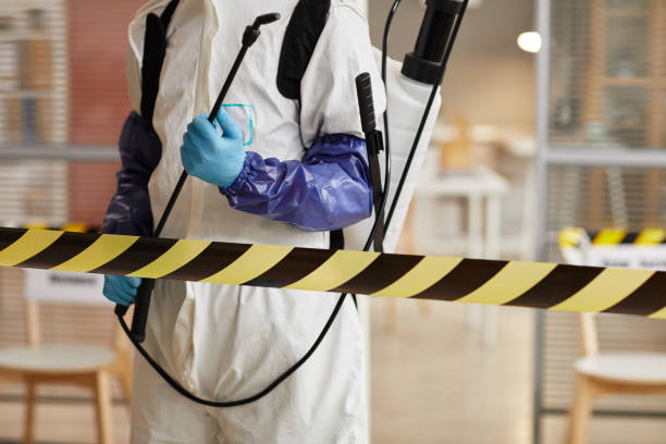 Professional Biohazard Cleanup technician working in Ivanhoe, TX